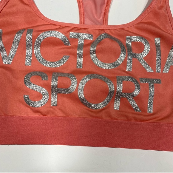 Victoria Secret The Player Sports bra mesh back Bra size M With Silver Sparkle - Picture 4 of 6